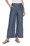 Lyssé Delilah Pant (28" Inseam) In Indigo Ledger Stripe
