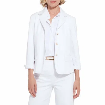 Lyssé Della Denim Blazer In White