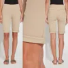 Lyssé Denim Boyfriend Short In Light Khaki In Neutral