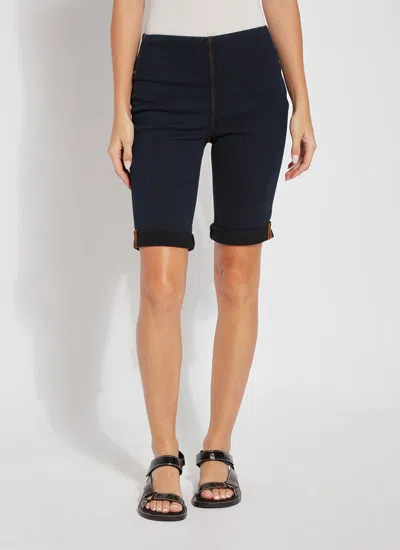 Lyssé Denim Boyfriend Short In Purple
