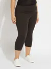 Lyssé Denim Capri Curvy In Black