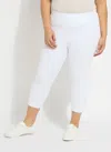 Lyssé Denim Capri Curvy In White