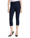 Lyssé Plus Size Stretch Denim Capri Pants In Indigo