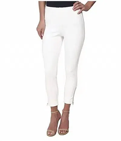 Lyssé Denim Cuffed Crop Pants In White