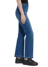 Lyssé Toothpick Relaxed Straight Leg Pull On Jeans In Denim In Multi