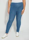 Lyssé Denim Legging Curvy In Blue