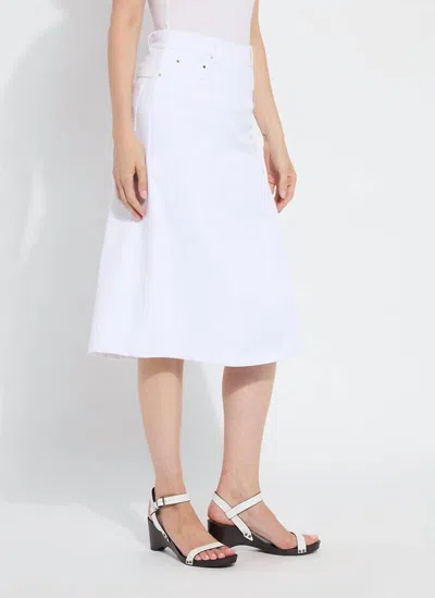 Lyssé Denim Skirt In White
