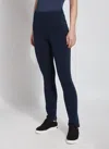 Lyssé Medium Control Flattering Cotton Leggings In Blue