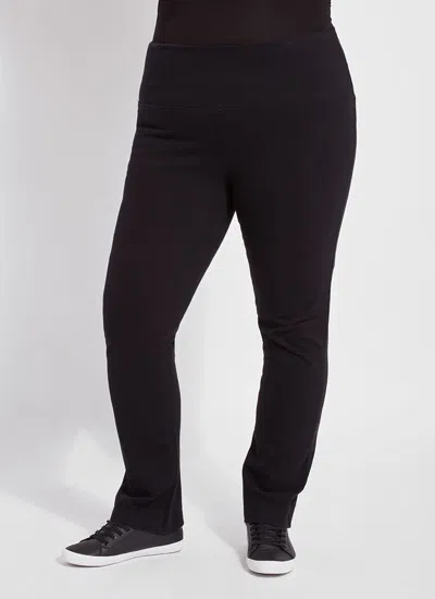 Lyssé Denim Straight Leg Curvy In Black