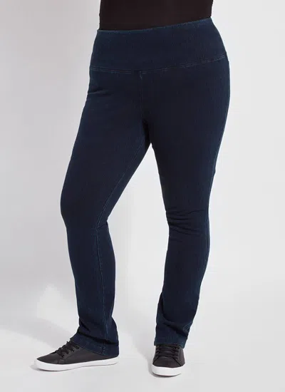 Lyssé Denim Straight Leg Curvy In Purple