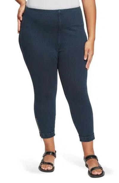 Lyssé Lysse Denim Stripe Crop Pants In Blue