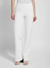 Lyssé Wide Leg Denim Trouser In White In White