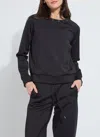 Lyssé Desi Grommet Detail Neoprene Pullover In Black