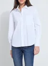 Lyssé Desire Balloon Sleeve Shirt In White