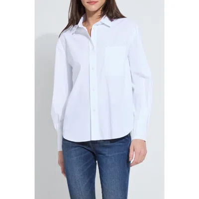 Lyssé Lysse Desire Balloon Sleeve Shirt In White