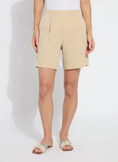 Lyssé Dia Pleated Short Curvy In Brown