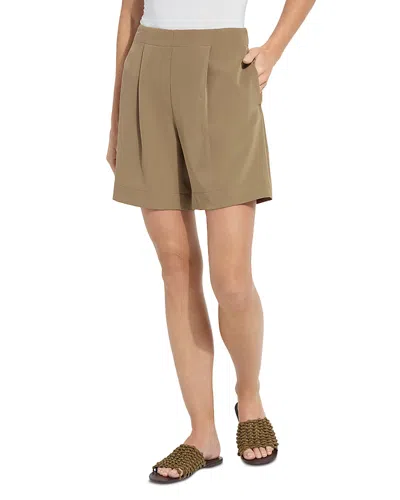 Lyssé Dia Pleated Shorts In Green