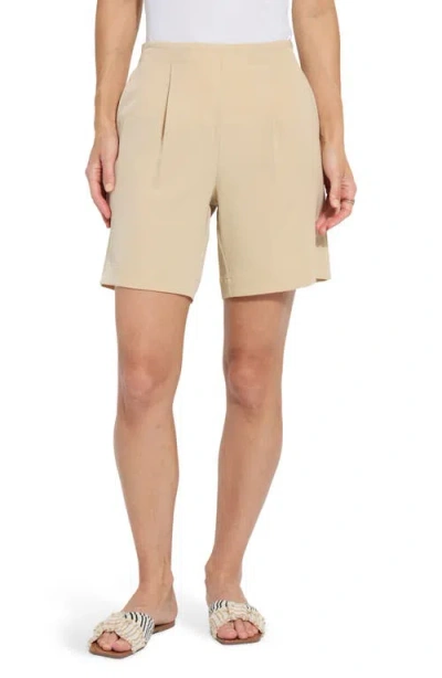 Lyssé Dia Pleated Shorts In Raffia