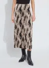 Lyssé Dominique St Velvet Pleated Skirt In Multi