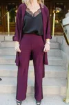 Lyssé Dorsey Pant In Fig In Red