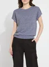 Lyssé Edena Smocked Sweater In Gray