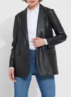 Lyssé Eira Vegan Leather Blazer In Black