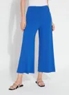 Lyssé Ellis Culottes Ponte Crop Pant In Cobalt Pop In Multi