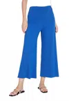 Lyssé Ellis Culottes Ponte Crop Pant In Cobalt Pop In Blue