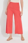 Lyssé Ellis Culottes Ponte Crop (25" Inseam) In Funk Red