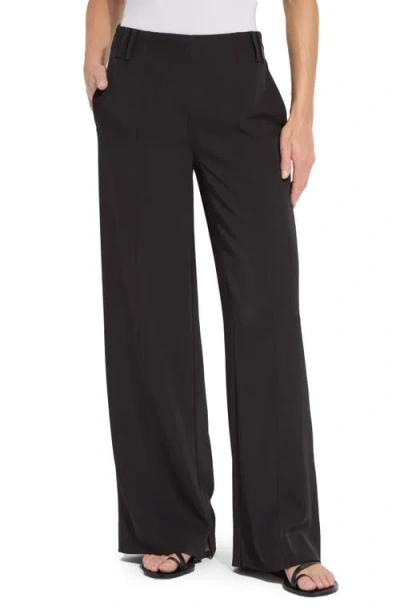 Lyssé Lysse Ellison Seamed Wide Leg Trousers In Black