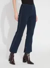 Lyssé Eloise Slim Flare Pant With Piping In Indigo In Multi