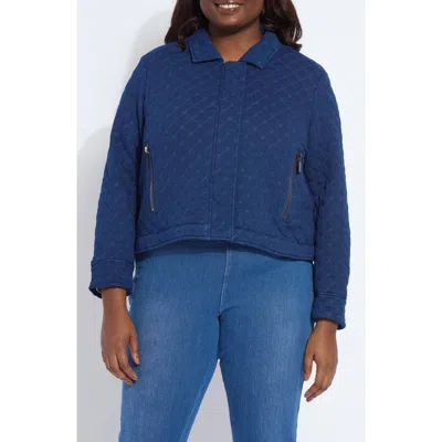 Lyssé Lysse Elora Quilted Jersey Jacket In Blue