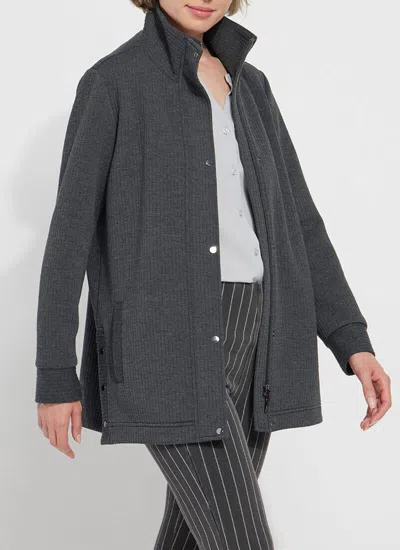 Lyssé Elsa Quilted Jersey Jacket In Gray
