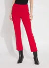 Lyssé Ankle Elysse Pants In Deep Red In Red
