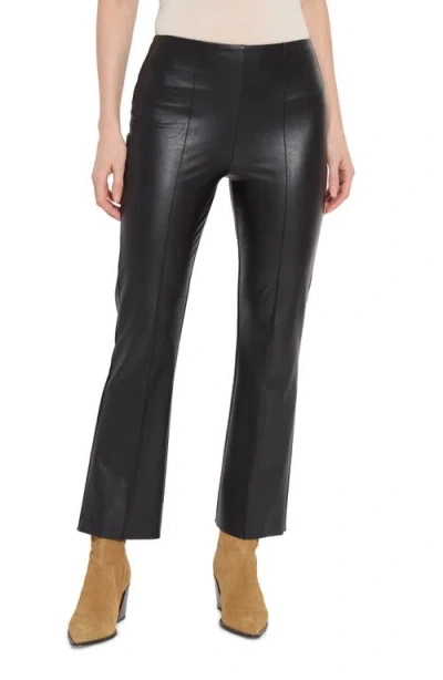 Lyssé Elysse Faux Leather Ankle Pants In Black