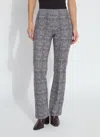 Lyssé Elysse Pant Neoprene In Plush Plaid In Gray