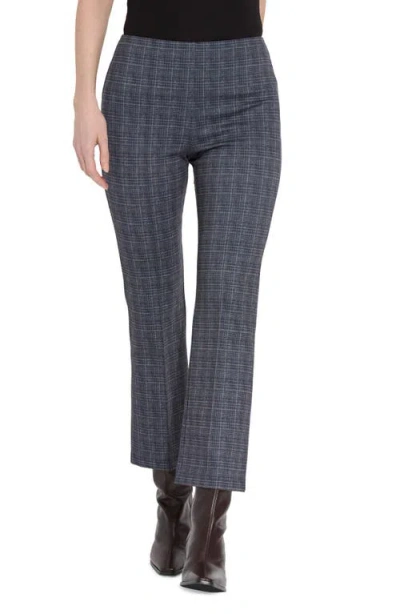 Lyssé Elysse Plaid High Waist Ankle Pants In Wall Street Plaid