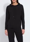 Lyssé Emiliana Studded Hoodie Sweatshirt In Black