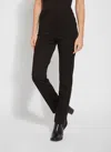 Lyssé Emma Ponte Trouser In Double Espresso In Black