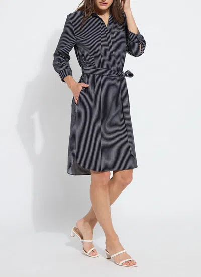 Lyssé Enora Popover Shirt Dress In Blue