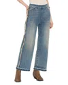 Lyssé Era High Rise Wide Leg Ankle Jeans In Nutshell Dye Midwash In Nutshell Dye Midwash