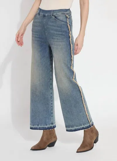 LYSSÉ ERA HIGH WAIST WIDE LEG JEANS IN NUTSHELL DYE MIDWASH