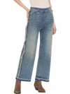 Lyssé Era High Rise Wide Leg Ankle Jeans In Nutshell Dye Midwash In Blue