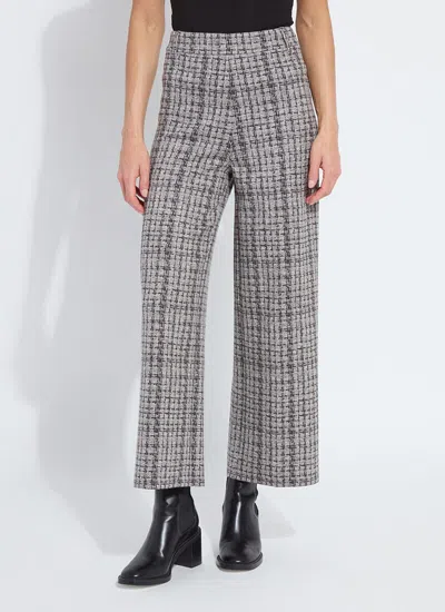 Lyssé Erin Hi Waist Leg Neoprene Pants In Lush Tweed In Gray