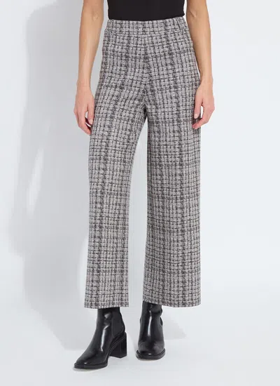 Lyssé Erin Hi Waist Leg Neoprene Pants In Lush Tweed In Gray