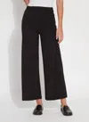 Lyssé Erin High Waist Ankle Wide Leg Ponte Pants In Black