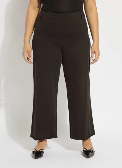 Lyssé Erin Hi Waist Wide Leg Denim Curvy In Black
