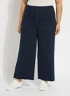 Lyssé Erin Hi Waist Wide Leg Denim Curvy In Blue