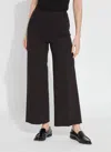 Lyssé Erin Hi Waist Wide Leg Denim Pants In Midtown Black