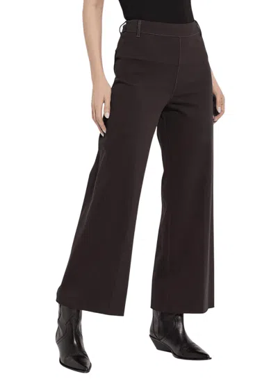 Lyssé Erin Hi Waist Wide Leg Denim Pant In Espresso